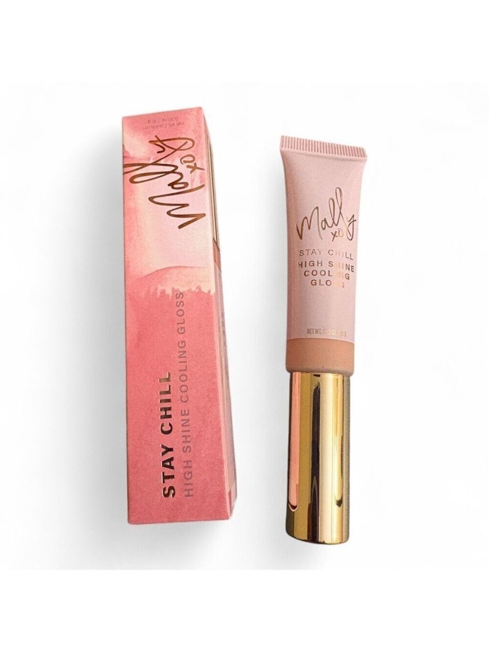 Mally Beauty Stay Chill High Shine Cooling Gloss - Snowstorm Sugar NIB